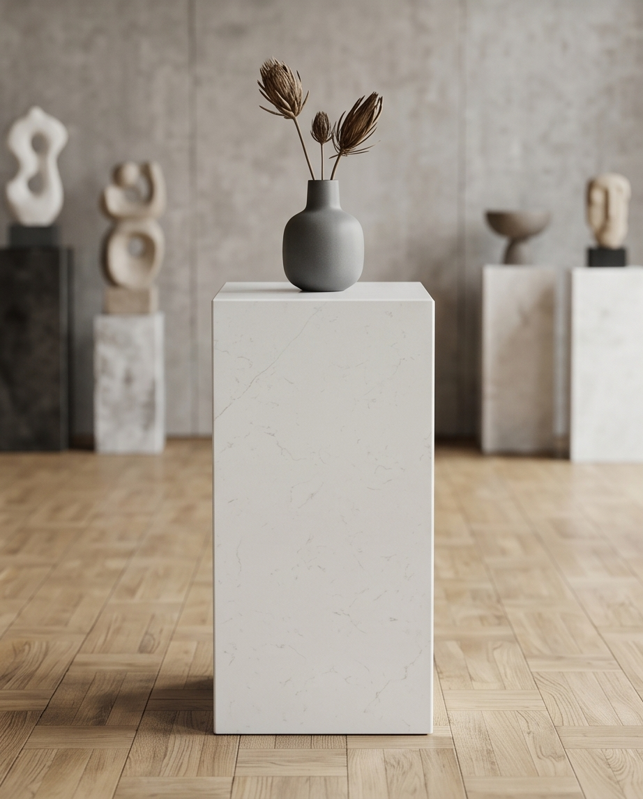 Natural Quartz Stone Pedestal