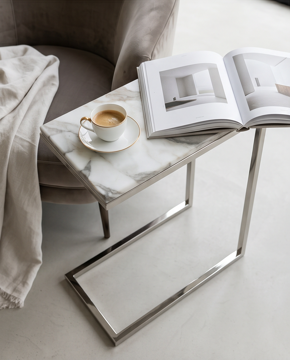 Marble Coffee Table — Natural Stone Handcrafted”