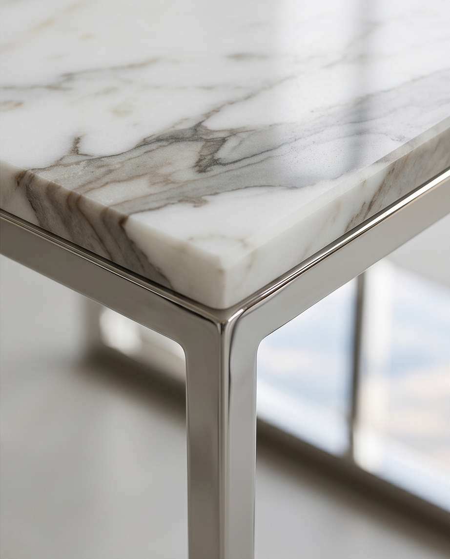 Marble Coffee Table — Natural Stone Handcrafted”