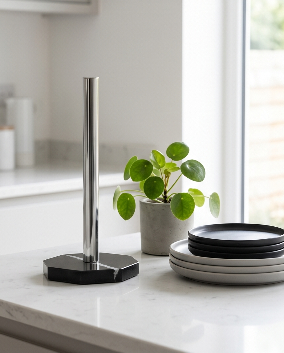 Quartz Stone Kitchen Towel Holder — Handcrafted