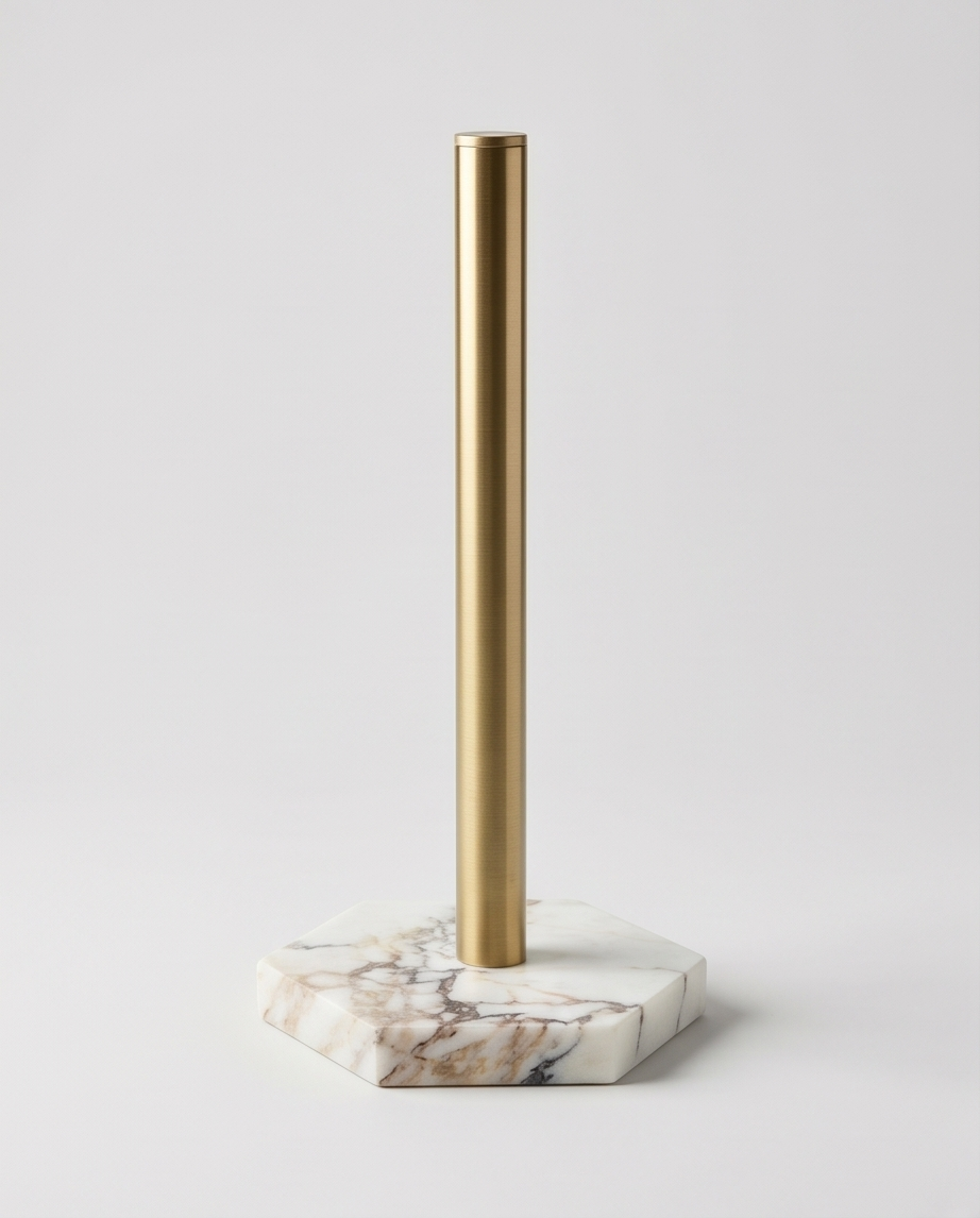 Marble Kitchen Towel Holder — Handcrafted Natural Stone