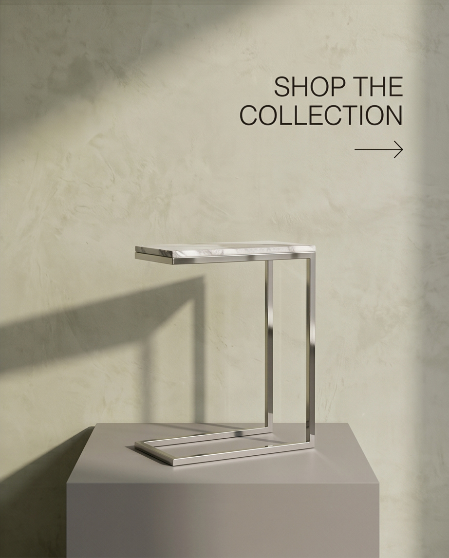 Marble Coffee Table — Natural Stone Handcrafted”