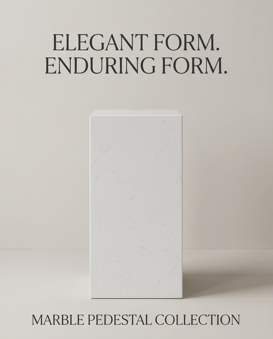 Natural Quartz Stone Pedestal